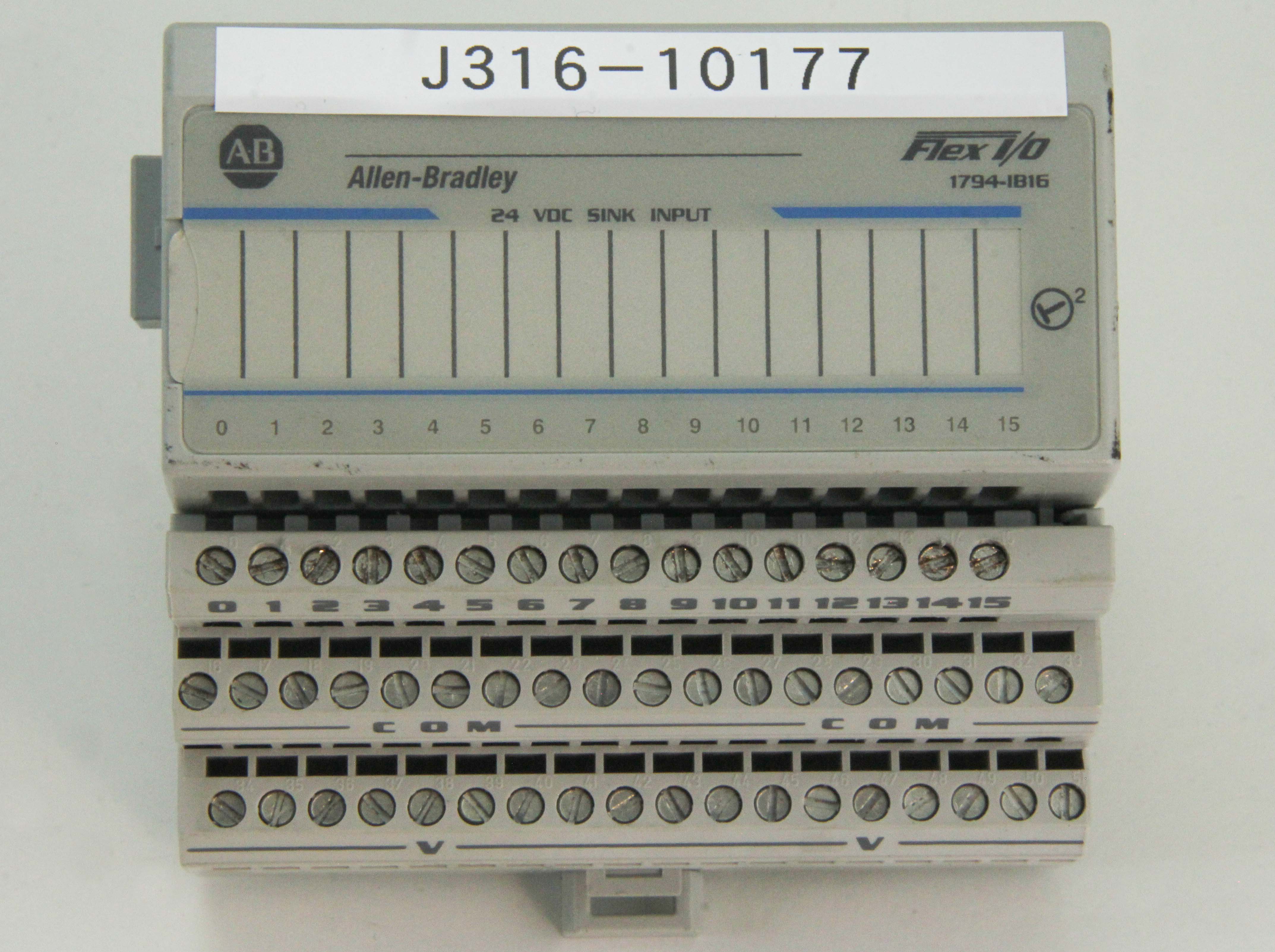 10177 ALLENBRADLEY FLEX I/O 24VDC SINK INPUT 17941816 J316Gallery